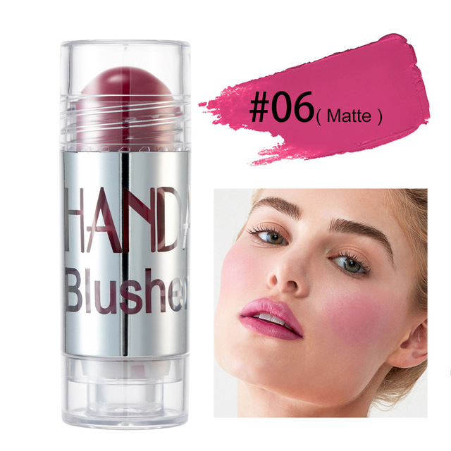 New Blush Makeup Cream Shimmer Contour Cheek Blusher Face Cosmetics Brighten Blush Stick Highlighter view 7