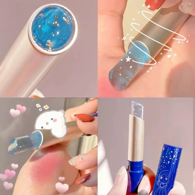NEW Lip Balm Color Changing Moisturizing Gold Foil Lip Gloss Natural Lip Stick Lip Glaze Lip Makeup