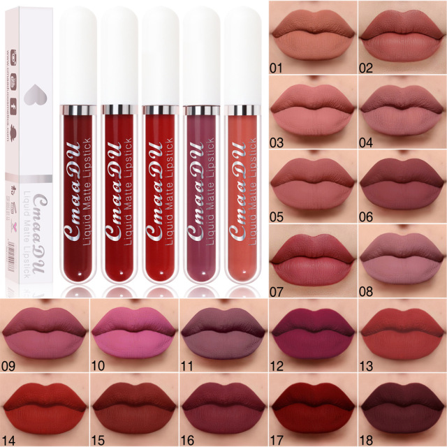 Matte Velvet Lip Waterproof Lasting Moisturizing  Lip Gloss Lipsticks Lipgloss Makeup Cosmetic