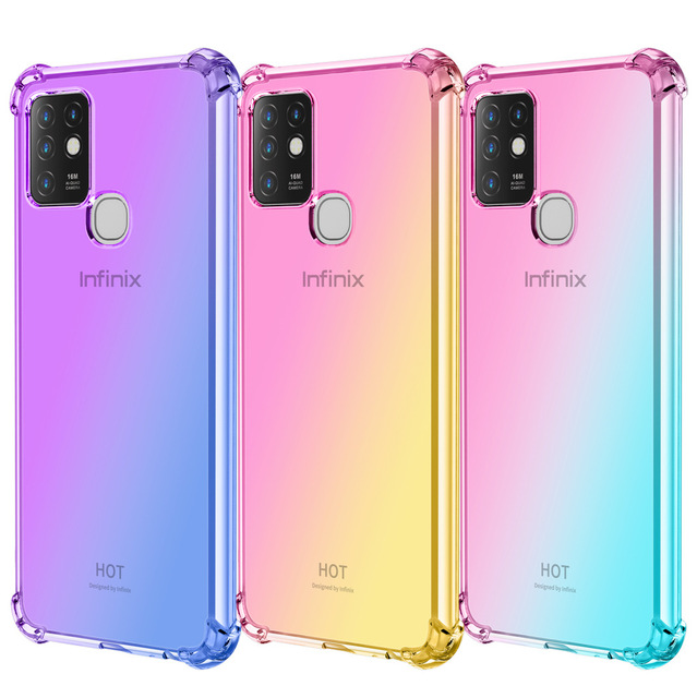 New Shockproof Silicone Phone Cases For Infinix Note 7 Note 10 Pro Hot 8 9 TECNO Phones Cover