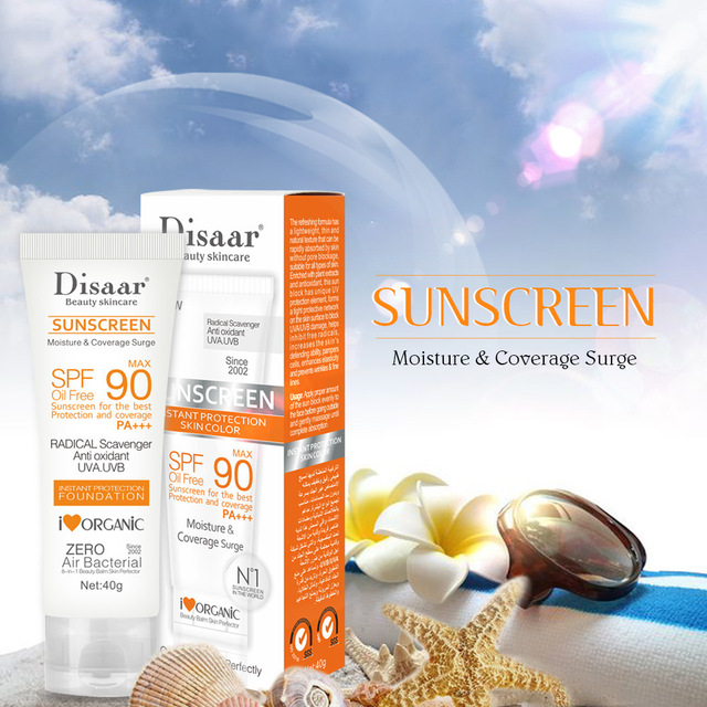 New Sunscreen Lotion Facial Skin Care Sunscreen Cream SPF90 Anti-Aging  Moisturizing Oil Free Radical Scavenger Anti Oxidant UVA/UVB
