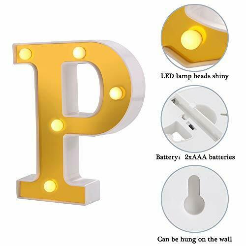 Gold Luminous 26 English LED Letter Light Alphabet Number Lamp Christmas Wedding Birthday Party Supplies Home Decoration