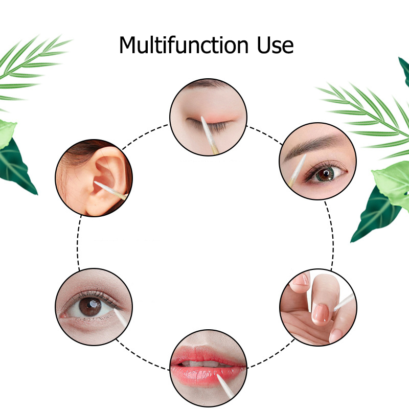 New Disposable Cotton Swab Lint Free Cotton Buds Swabs Ear Clean Eyelash Extension Eyebrow Lips Eyeliner Tattoo Makeup Tools view 9