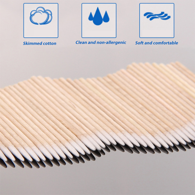 New Disposable Cotton Swab Lint Free Cotton Buds Swabs Ear Clean Eyelash Extension Eyebrow Lips Eyeliner Tattoo Makeup Tools view 10