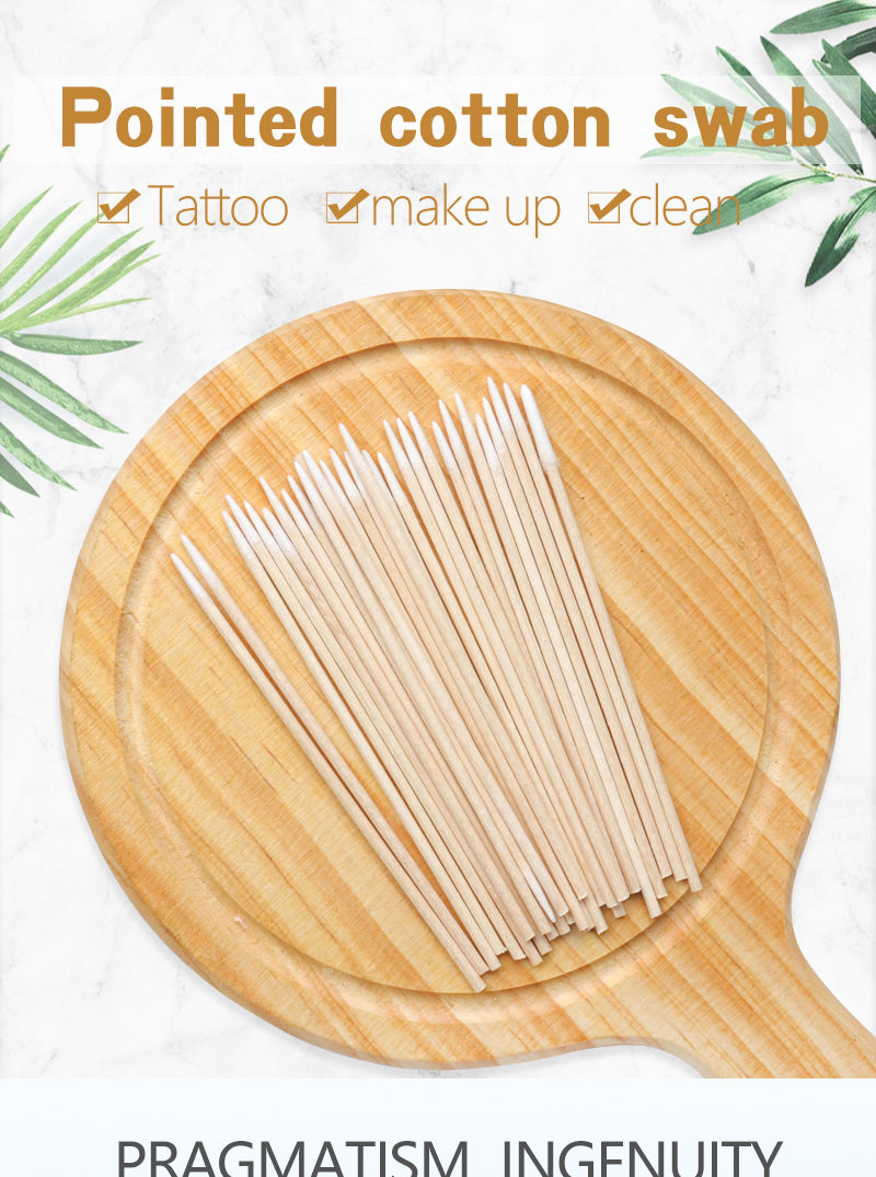 New Disposable Cotton Swab Lint Free Cotton Buds Swabs Ear Clean Eyelash Extension Eyebrow Lips Eyeliner Tattoo Makeup Tools view 3