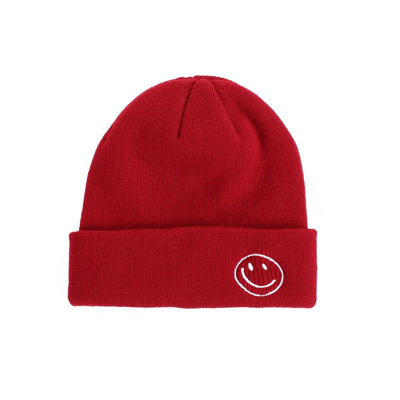 New Hats Smile Crochet knitting Beanie Hat For Women Men Children Girls And Boys Candy Color Kids Warm Caps