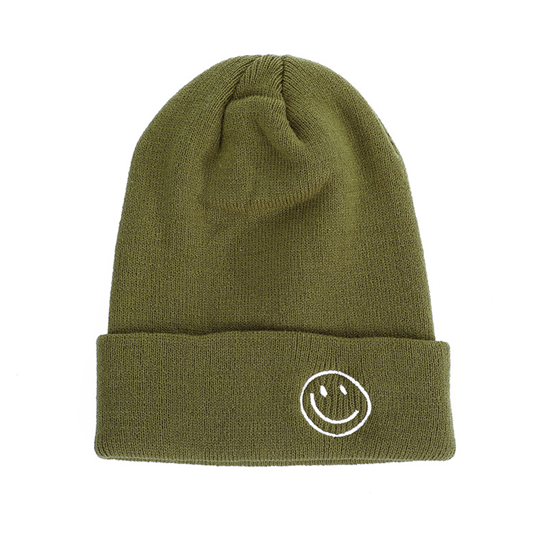 New Hats Smile Crochet knitting Beanie Hat For Women Men Children Girls And Boys Candy Color Kids Warm Caps