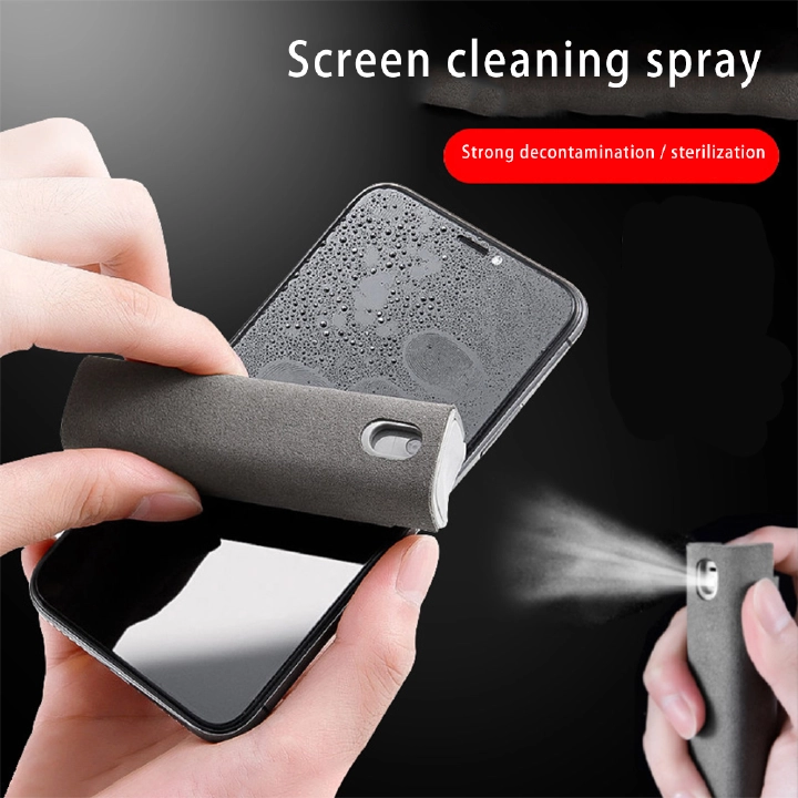 3 In 1 Phone Screen Cleaner Spray Computer Screen Dust Removal Microfiber Cloth Set Cleaning iPad Tablet Screen Cleaner