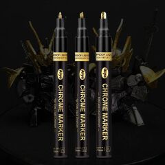 Liquid Reflective Chrome Mirror Marker Pen DIY Paint Mirror Chrome Metallic Craftwork Pen Gold Silver Copper Art Writing  Office Products