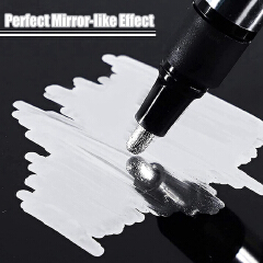 Liquid Reflective Chrome Mirror Marker Pen DIY Paint Mirror Chrome Metallic Craftwork Pen Gold Silver Copper Art Writing  Office Products