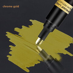 Liquid Reflective Chrome Mirror Marker Pen DIY Paint Mirror Chrome Metallic Craftwork Pen Gold Silver Copper Art Writing  Office Products