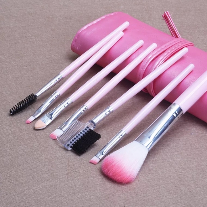 Wood make up Bruce cosmetic tool eye shadow blush brush bag beauty tool