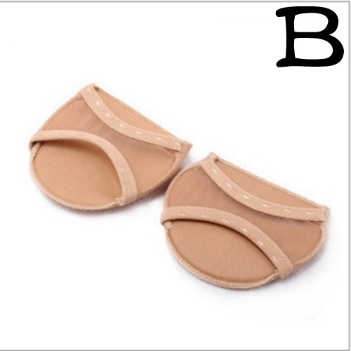 4 Pairs Fashion Ladies Forefoot Invisible High Heeled Shoes/Slip Resistant Half Yard Pads black