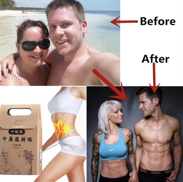 10PCS Chinese Medicine Strongest Weight Loss Navel Stick Magnetic Slim Fat  Slimming Diets Slim