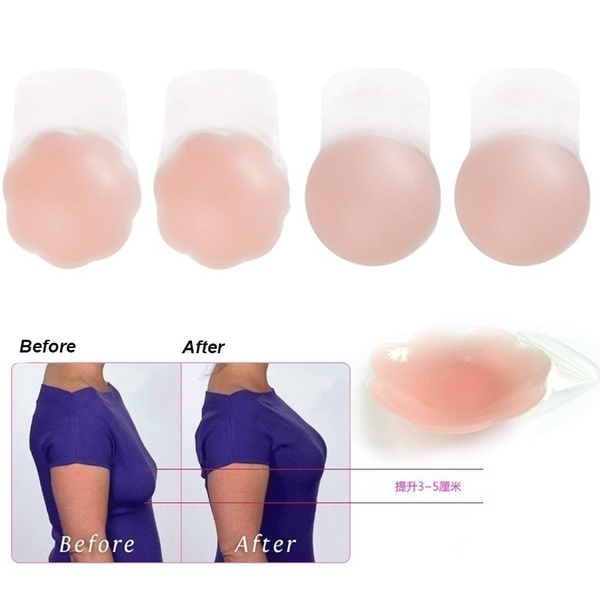 2019 New Womens Self-Adhesive Lift Silicone Bra Reusable Strapless Invisible Push Up Bra