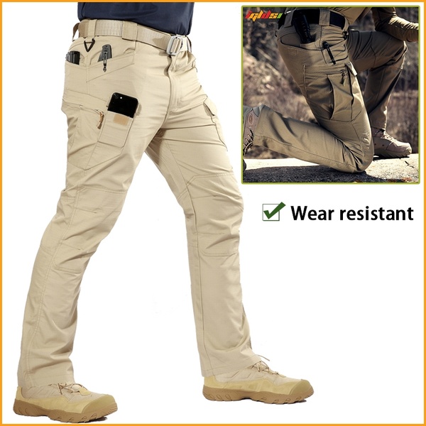 Tactical Army Users Outside Sports Hiking Pants Slim Special Forces Tactical  Multi-pocket