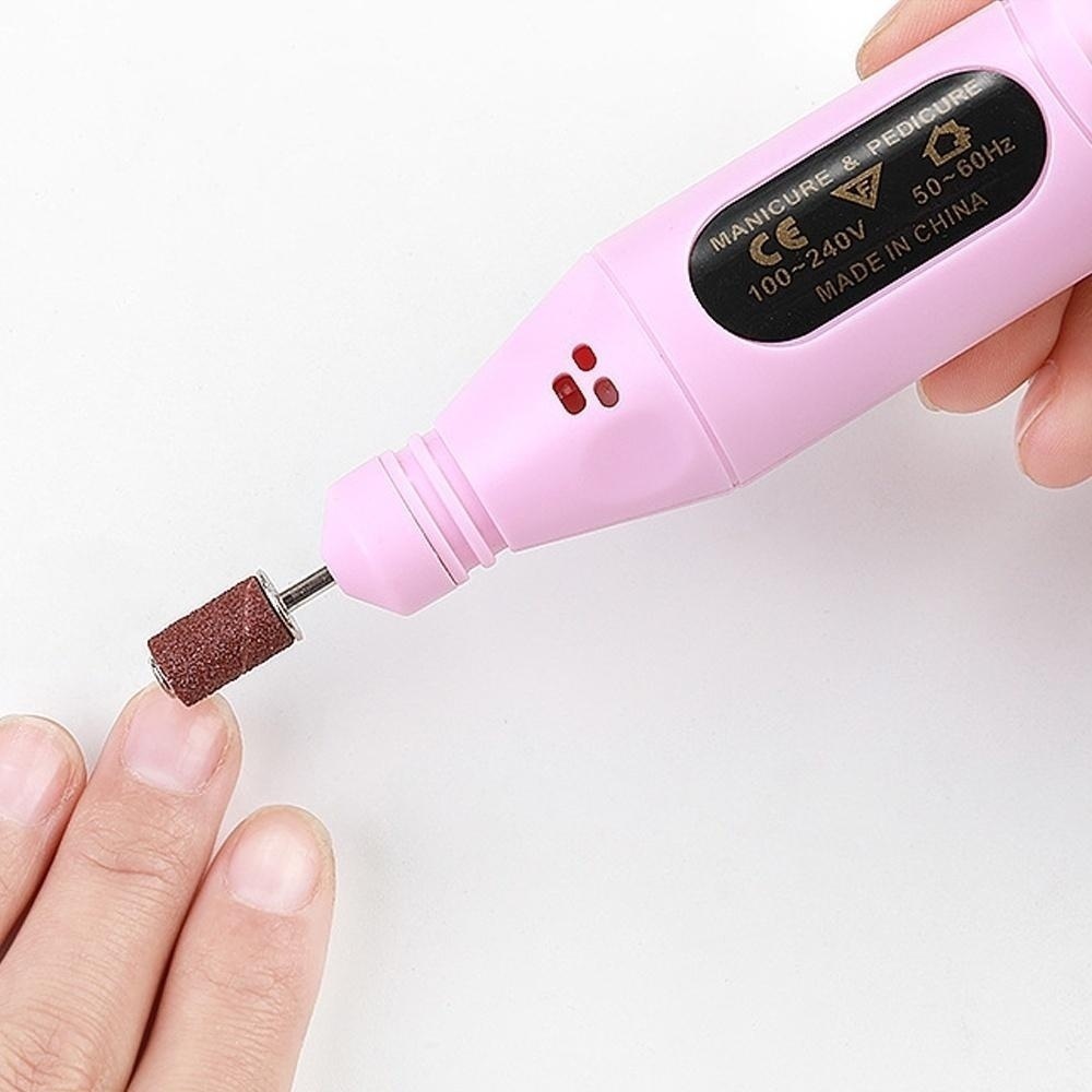 Set New USB Charging Electric Nail Drill Machine Polish Grinding Nail Art Manicure Tool