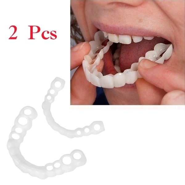 2 Pcs Upper and Lower Teeth Accessories Cover