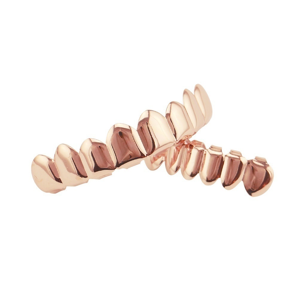New Hip Hop Teeth Grillz Set Top/Bottom Mouth Teeth Grills Fashion Removable Dental Grills Jewelry