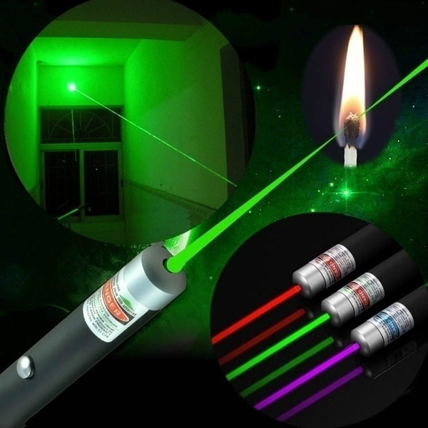 Flashlight Powerful Green Red Blue Laser Pointer Pen Beam Light 5mWHigh Power lazer Lighting tools