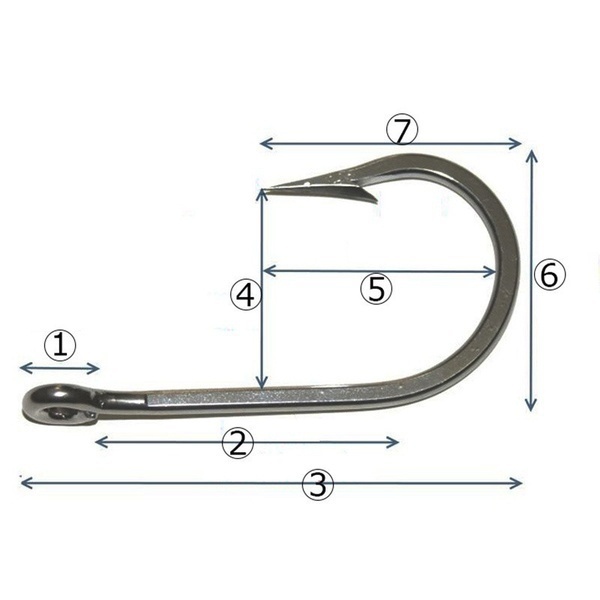 100Pcs/box High Quality Stainless  Carp Fishing Bait Sharpened  Fish Hooks 10 Sizes can be choose