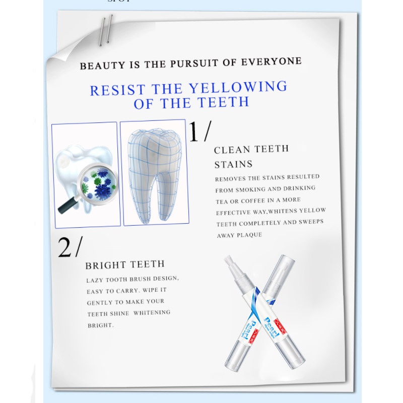 whitening gel pen oral care remove stains teeth cleaning tool whitening agent teeth whitening