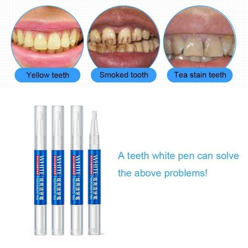 New Magic Teeth Whitening Gel Pen Oral Care Remove Stains Tooth Cleaning Teeth Whitener Tools
