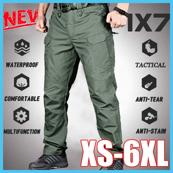 Men's Waterproof Outdoor Tactical Trousers Multi-pocket Breathable Work Pants Cargo Pants