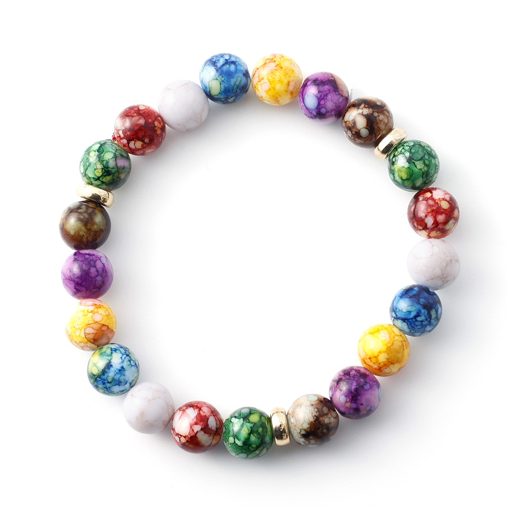 2 Pc Fashion Seven Chakra Healing Energy Natural Stone Bracelet Braided Rope Chain Yoga Bracelet Couple Bracelet Jewelry