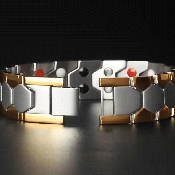 Fashion explosion magnetic therapy slimming bracelet magnetic therapy  health function steel magnetic therapy health bracelet Amazon hot sel