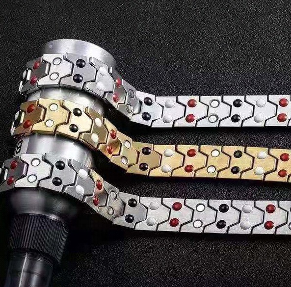 Fashion explosion magnetic therapy slimming bracelet magnetic therapy  health function steel magnetic therapy health bracelet Amazon hot sel