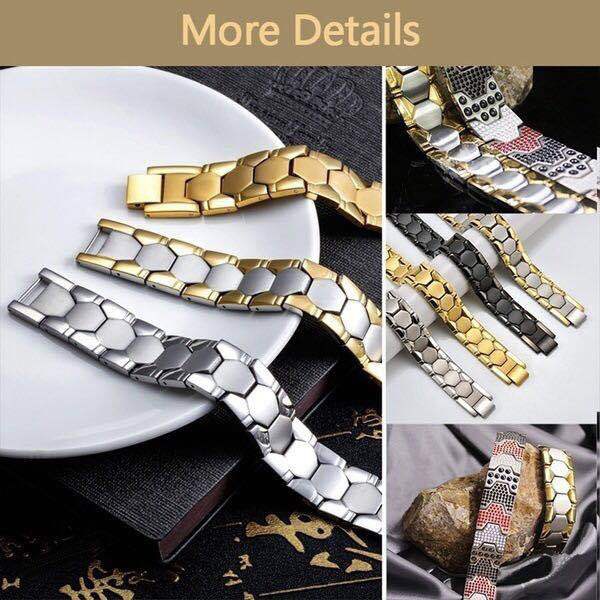 Fashion explosion magnetic therapy slimming bracelet magnetic therapy  health function steel magnetic therapy health bracelet Amazon hot sel