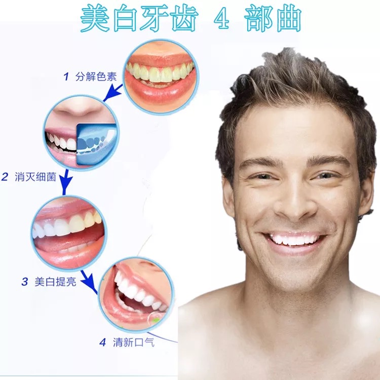 28pcs 3D White Gel Teeth Whitening Strips Oral Hygiene Care Double Strips Whitenin Bleaching Tools