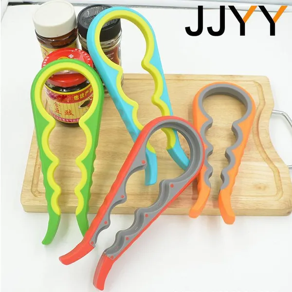 2pc JJYY 1Pc/2Pcs Multifunctional Home Kitchen Tools Jar Opener Easy Grip Bottle Opener Twist Off Lid Quick Opening Cooking Can Opener Labor-sav