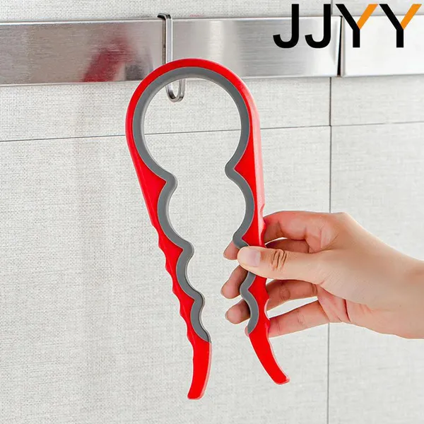2pc JJYY 1Pc/2Pcs Multifunctional Home Kitchen Tools Jar Opener Easy Grip Bottle Opener Twist Off Lid Quick Opening Cooking Can Opener Labor-sav