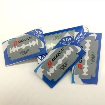 30pc Double Edged Razor Blades, Men's Shaving Double Blade (Color: Silver)