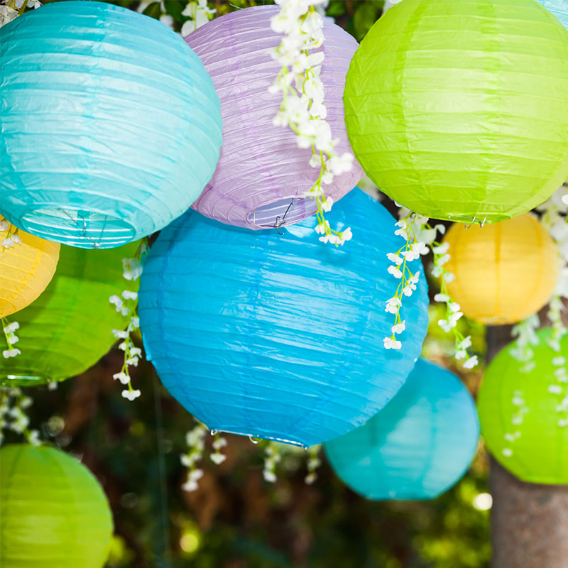 10 PCs Diameter 6" 8" 10" 12" 14" 16" Chinese Lamp Wedding Christmas Holiday Party Decorations Paper lanterns