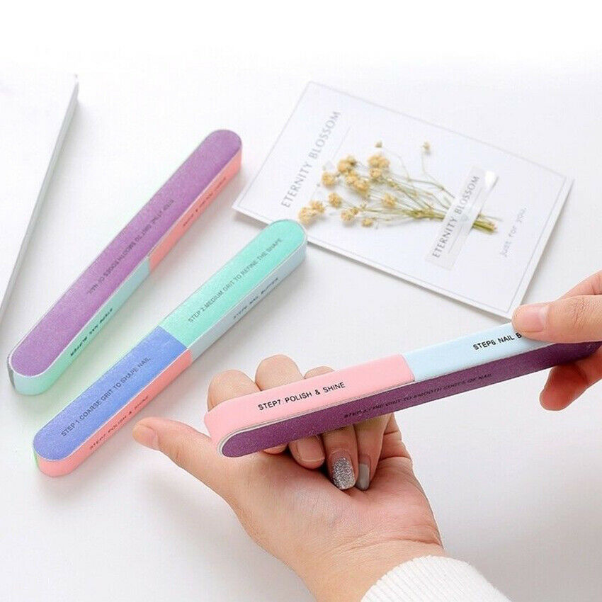 7 in 1 Durable Nail File Buffer Shiner Finger Toe Manicure Pedicure Polishing Sanding view 3