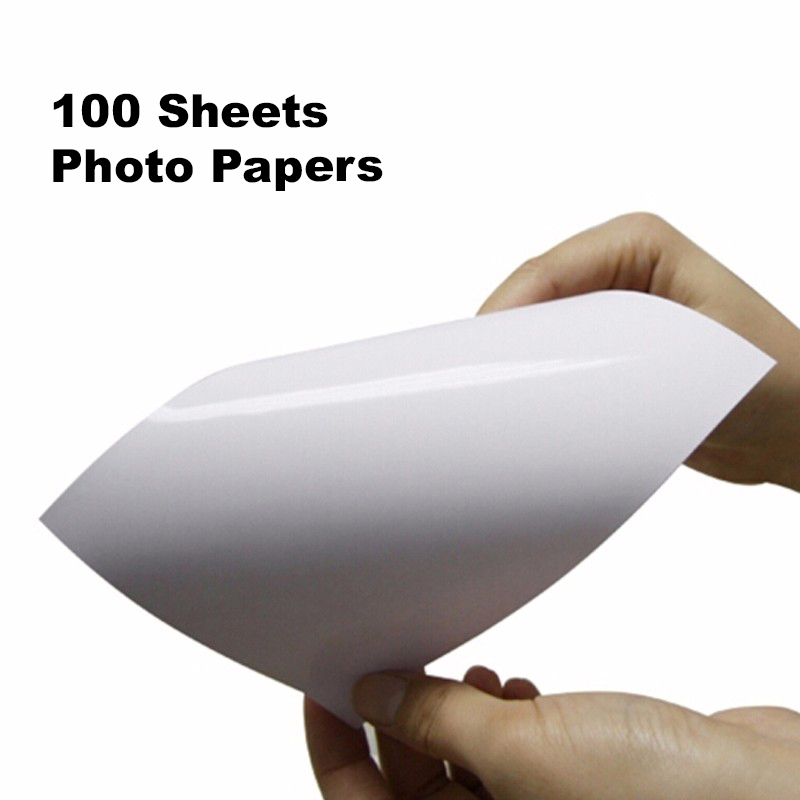 100 Sheet Premium RC High Glossy Photo Papers 4" x 6" Inkjet Printer Photographic Quality Graphics.