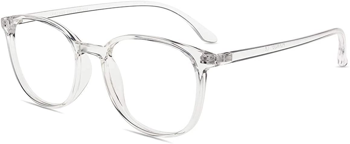 Blue Light Blocking Glasses Square Clear Frame for Computer Screen, Headache Fatigue Migraine Relief
