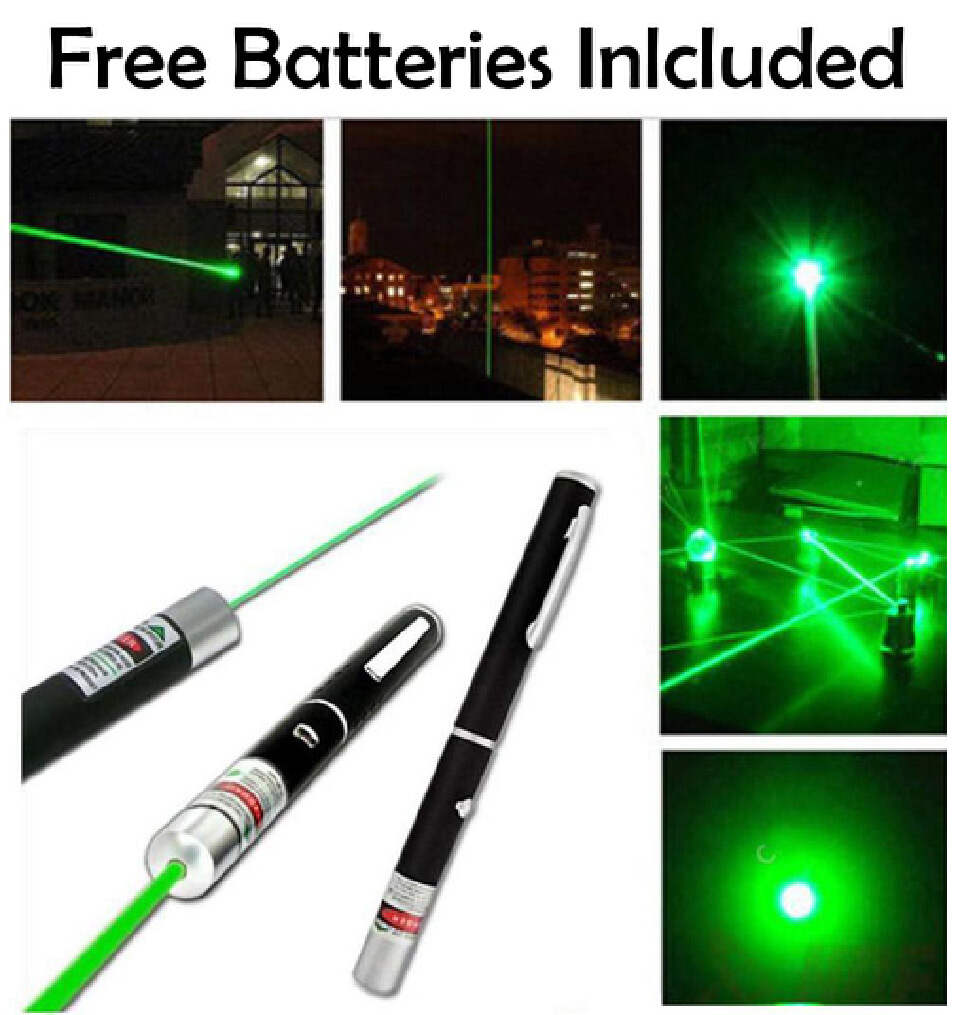 Green Laser Pointer Pen 532nm Multipurpose Light Disco Lazerr Beam With Adjustable Antena Cap To Change Project Design For Presentation