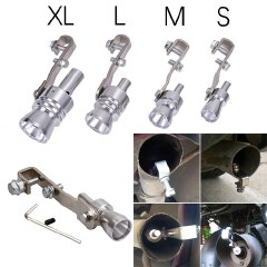 Car Turbo Whistle, Universal Aluminum Car Turbo Sound Whistle Muffler Exhaust Pipe - Blow-off Valve Simulator Tools