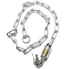 Gate Chain Lock 1.5M Long - Heavy Duty Hardened Steel Security Padlock