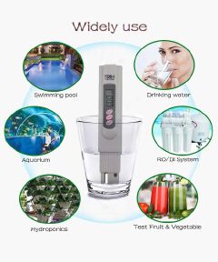 Water Quality Tester Digital TDS Meter Set TDS-3 Purity Tester Premium Handheld Pen 0-9990 ppm Measuring Range