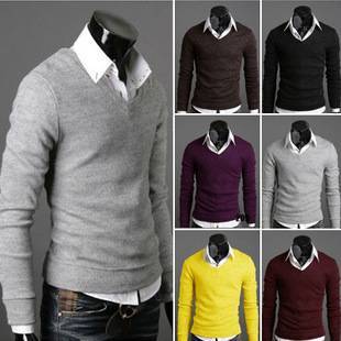 Rabbit plush Wild sweater Bottom sweater shirt men autumn Keep warm