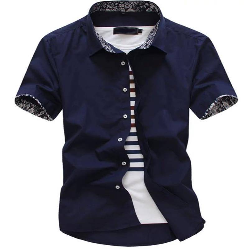 "DUMA" Short sleeve shirt Men summer Leisure Business Professional dress Men's shirts daily