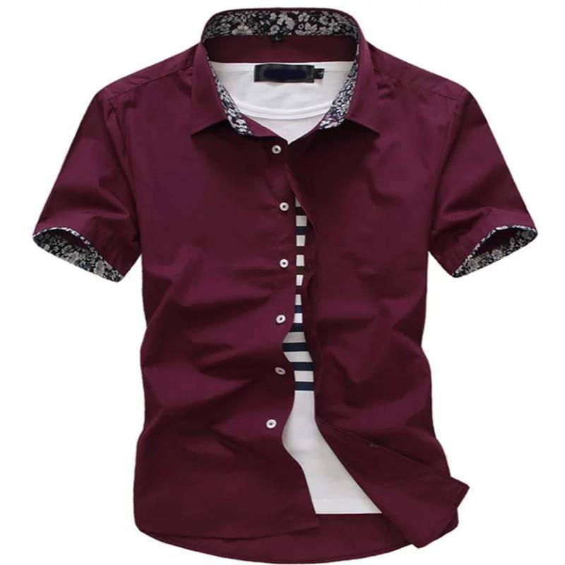 "DUMA" Short sleeve shirt Men summer Leisure Business Professional dress Men's shirts daily