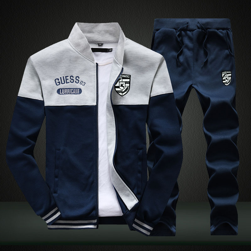 "DUMA"Two-piece suit Sweatshirt Men sportswear Baseball collar Men's Handsome casual outfit daily