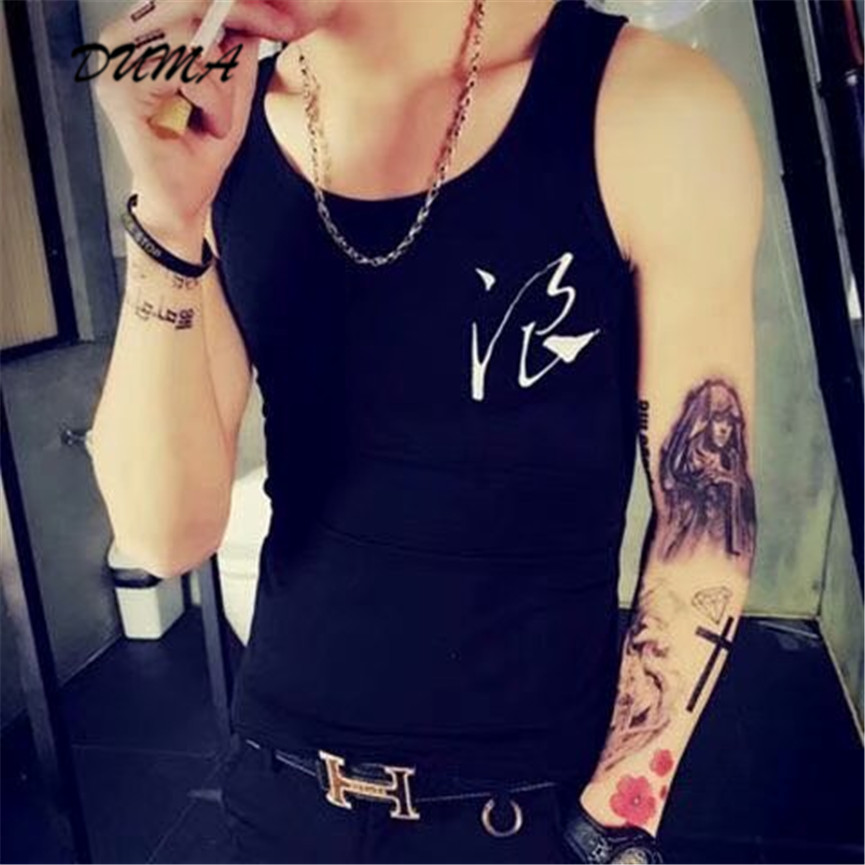 "DUMA" summer Sports vest male Hurdle basketball Tight Leisure Sleeveless Handsome  t-shirt Fitness