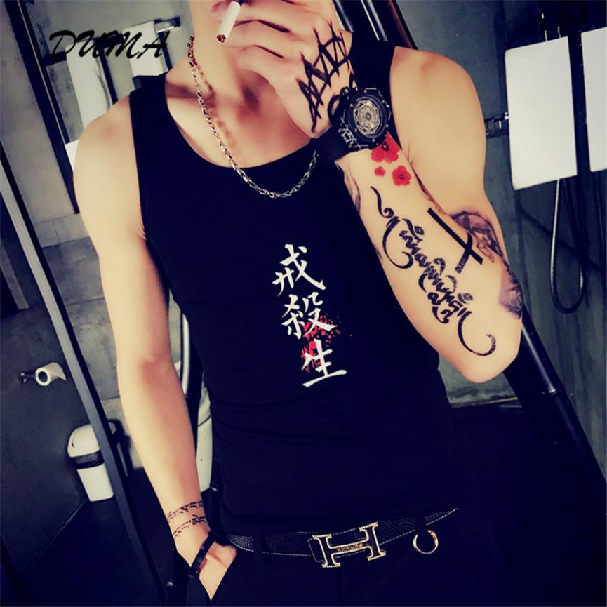 "DUMA" summer Sports vest male Hurdle basketball Tight Leisure Sleeveless Handsome  t-shirt Fitness